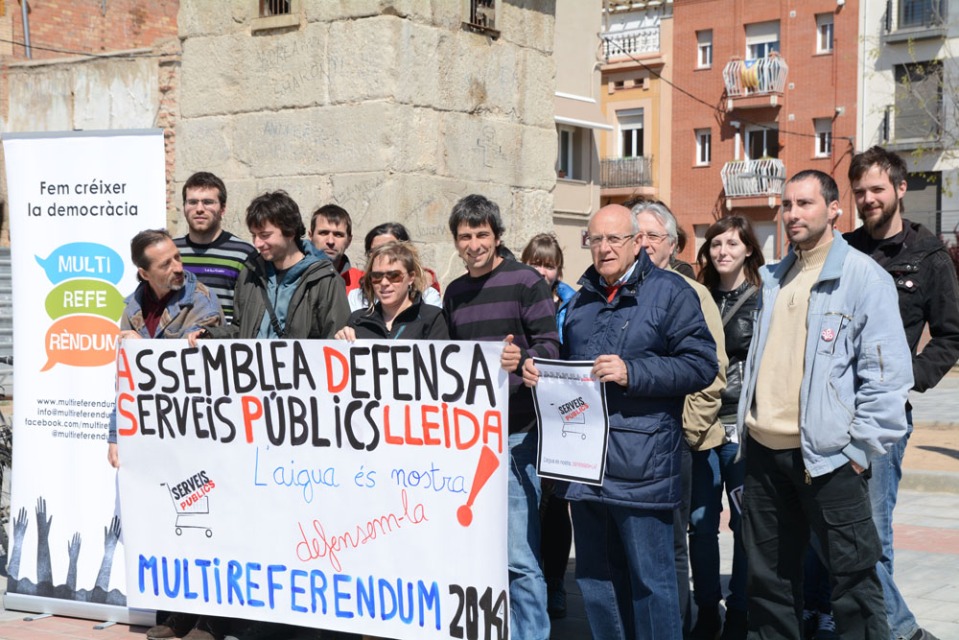 Acto de presentación del referendum en Lleida. Foto de ADSP